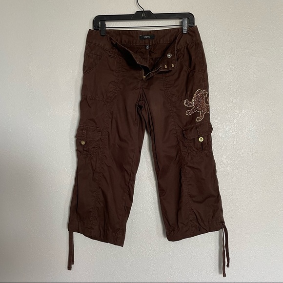 Express - Brown Cargo Capri Pants Gold Rhinestone
Lion - Size 4 - Picture 2 of 6